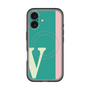 スリムプロテクションプレミアムケース with MagSafe［ オリジナル - initial color line - V green ］