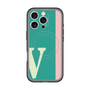 スリムプロテクションプレミアムケース with MagSafe［ オリジナル - initial color line - V green ］