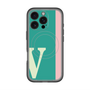 スリムプロテクションプレミアムケース with MagSafe［ オリジナル - initial color line - V green ］