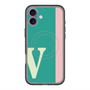 スリムプロテクションプレミアムケース with MagSafe［ オリジナル - initial color line - V green ］