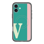 スリムプロテクションプレミアムケース with MagSafe［ オリジナル - initial color line - V green ］