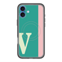 スリムプロテクションプレミアムケース with MagSafe［ オリジナル - initial color line - V green ］