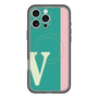 スリムプロテクションプレミアムケース with MagSafe［ オリジナル - initial color line - V green ］