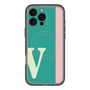 スリムプロテクションプレミアムケース with MagSafe［ オリジナル - initial color line - V green ］