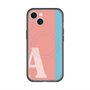 スリムプロテクションプレミアムケース with MagSafe［ オリジナル - initial color line - A pink ］