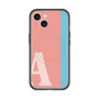 スリムプロテクションプレミアムケース with MagSafe［ オリジナル - initial color line - A pink ］