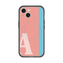 スリムプロテクションプレミアムケース with MagSafe［ オリジナル - initial color line - A pink ］