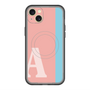 スリムプロテクションプレミアムケース with MagSafe［ オリジナル - initial color line - A pink ］