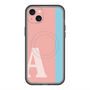 スリムプロテクションプレミアムケース with MagSafe［ オリジナル - initial color line - A pink ］