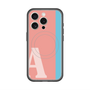 スリムプロテクションプレミアムケース with MagSafe［ オリジナル - initial color line - A pink ］