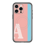 スリムプロテクションプレミアムケース with MagSafe［ オリジナル - initial color line - A pink ］