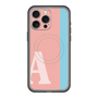 スリムプロテクションプレミアムケース with MagSafe［ オリジナル - initial color line - A pink ］