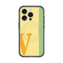 スリムプロテクションプレミアムケース with MagSafe［ オリジナル - initial color line - V yellow ］