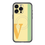 スリムプロテクションプレミアムケース with MagSafe［ オリジナル - initial color line - V yellow ］