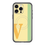 スリムプロテクションプレミアムケース with MagSafe［ オリジナル - initial color line - V yellow ］