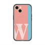 スリムプロテクションプレミアムケース with MagSafe［ オリジナル - initial color line - W pink ］