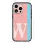 スリムプロテクションプレミアムケース with MagSafe［ オリジナル - initial color line - W pink ］