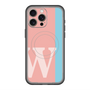 スリムプロテクションプレミアムケース with MagSafe［ オリジナル - initial color line - W pink ］