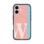 スリムプロテクションプレミアムケース with MagSafe［ オリジナル - initial color line - W pink ］