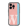 スリムプロテクションプレミアムケース with MagSafe［ オリジナル - initial color line - W pink ］