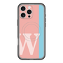 スリムプロテクションプレミアムケース with MagSafe［ オリジナル - initial color line - W pink ］