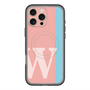 スリムプロテクションプレミアムケース with MagSafe［ オリジナル - initial color line - W pink ］