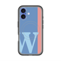 スリムプロテクションプレミアムケース with MagSafe［ オリジナル - initial color line - W blue ］