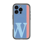スリムプロテクションプレミアムケース with MagSafe［ オリジナル - initial color line - W blue ］
