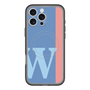 スリムプロテクションプレミアムケース with MagSafe［ オリジナル - initial color line - W blue ］