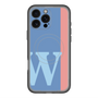 スリムプロテクションプレミアムケース with MagSafe［ オリジナル - initial color line - W blue ］