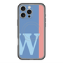 スリムプロテクションプレミアムケース with MagSafe［ オリジナル - initial color line - W blue ］