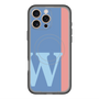 スリムプロテクションプレミアムケース with MagSafe［ オリジナル - initial color line - W blue ］
