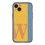 スリムプロテクションプレミアムケース with MagSafe［ オリジナル - initial color line - W orange ］