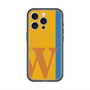 スリムプロテクションプレミアムケース with MagSafe［ オリジナル - initial color line - W orange ］