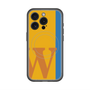 スリムプロテクションプレミアムケース with MagSafe［ オリジナル - initial color line - W orange ］