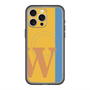 スリムプロテクションプレミアムケース with MagSafe［ オリジナル - initial color line - W orange ］