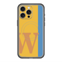 スリムプロテクションプレミアムケース with MagSafe［ オリジナル - initial color line - W orange ］