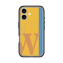 スリムプロテクションプレミアムケース with MagSafe［ オリジナル - initial color line - W orange ］