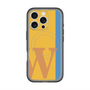 スリムプロテクションプレミアムケース with MagSafe［ オリジナル - initial color line - W orange ］