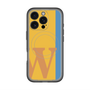 スリムプロテクションプレミアムケース with MagSafe［ オリジナル - initial color line - W orange ］