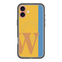 スリムプロテクションプレミアムケース with MagSafe［ オリジナル - initial color line - W orange ］