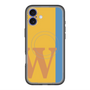 スリムプロテクションプレミアムケース with MagSafe［ オリジナル - initial color line - W orange ］