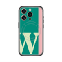 スリムプロテクションプレミアムケース with MagSafe［ オリジナル - initial color line - W green ］