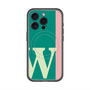 スリムプロテクションプレミアムケース with MagSafe［ オリジナル - initial color line - W green ］