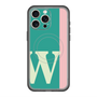 スリムプロテクションプレミアムケース with MagSafe［ オリジナル - initial color line - W green ］