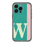 スリムプロテクションプレミアムケース with MagSafe［ オリジナル - initial color line - W green ］