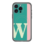 スリムプロテクションプレミアムケース with MagSafe［ オリジナル - initial color line - W green ］