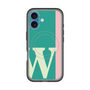 スリムプロテクションプレミアムケース with MagSafe［ オリジナル - initial color line - W green ］