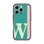 スリムプロテクションプレミアムケース with MagSafe［ オリジナル - initial color line - W green ］