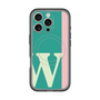 スリムプロテクションプレミアムケース with MagSafe［ オリジナル - initial color line - W green ］